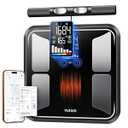 YUHUO Smart Scale for Body Weight, 8-Electrode Digital Bathroom Scale with BMI, Body Fat, Muscle Mass, Segmental Full Body Composition Analyzer, 28 Metrics Bluetooth App Sync, FSA&HSA Eligible