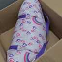 Toddler Nap Mat with Pillow and Blanket, Extra Large Rolled Napping Mats,Slumber Bags for Boys Girls,Kids Sleeping Bag for Daycare, Preschool Travel Camping (Rainbow)