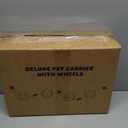 Small Dog Carrier for Puppy Yorkshire Softshell Car Transport Chihuahua Carry Cage 18-inch Collapsible Doggie Vet Visit Crate Easy Load Roomy Pet Carrier Bag Kennel Dog Essentials Teal (Turquoise)