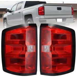 Boine Tail Light Compatible With 2014-2018 Chevy Silverado 1500 2500HD 3500HD Driver and Passenger Side Rear Light Brake Lamps Replaces GM2800261 GM2801261