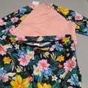 Sewetier Girls Swimsuit with Shorts Two Piece Rash Guard Pink Swimsuit UPF 50+ Short Sleeve Swimwear 13-14Y, Light Pink