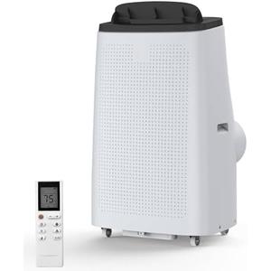 14,000 BTU Portable Air Conditioner Cools Up to 750 Sq.Ft, 3-IN-1 Quiet Portable AC Unit with Remote Control & Installation Kits for Large Room, Smart/Sleep Mode, Auto Swing, 24H Timer