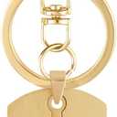 10 x A-Z Stainless Steel Letter Keychain - Alphabet Initial Key Ring for Men Women, Purse or Car Charm