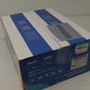 Black Ceiling Fan with Light and Remote/APP Control, 52in Flush Mount Fan Light with 8 Blades, Reversible and LED Dimmable, Indoor Outdoor Light Fixture for Bedroom, Covered Patios