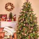 JORNOY Christmas Balls Ornaments, 30ct Shatterproof Xmas Tree Decorations, Hanging Bulbs Baubles Set with String for Holiday Home Party Decor, 2.36 inch/60mm, Brown Gold