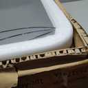 FINDCOZZIE Bathroom Medicine Cabinet with Black Metal Framed Mirror, Recessed or Wall Mount Bathroom Vanity with Storage Shelves 17.5x26 inch