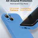 AOTESIER Magnetic for iPhone 15 Case, [Compatible with Magsafe] [Food Grade Silicone] Upgraded Camera & Screen Protection Phone Case with [2 Screen Protectors], 6.1 inch, Sky Blue