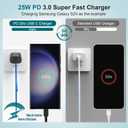 for Samsung Galaxy Super Fast Charging Cord Type C Charger, 25w Android Phone Charger Block & 3+6+10ft USBC to USB-C Cable for Galaxy S25/S24 S23 S22 S21 S20,Note 10 (Ultra/Plus),iPad Pro/Air/Mini