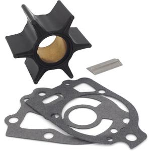 QuickMarine 89984 Water Pump Impeller Service Kit for Mercury Marine Mercruiser Force 65-225 HP Outboard and Sterndrive Motor Replacement 47-89984T3 47-89984 Sierra 18-3017 with Key and Gaskets