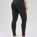 Seamaid Women's Fleece Lined Pants 30" Winter Thermal Flare Leggings Warm Insulated Bootcut Pants Pockets Water Resistant (Black, S)