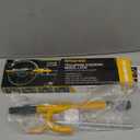 Tevlaphee Steering Wheel Lock - Anti Theft Device with Adjustable Car Wheel Lock, 3 Keys (Yellow)