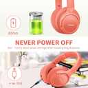 BERIBES Bluetooth Headphones Over Ear, 65H Playtime and 6 EQ Music Modes Wireless Headphones with Microphone, HiFi Stereo Foldable Lightweight Headsets, Deep Bass for Home Office Cellphone PC Ect.