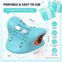 Smedz Neck Massager 2026 New Upgrade 3 in 1 Portable Massager with Heat and Comfortable Stretching - Adjustable Intensity for Neck and Shoulder Relaxation at Home, Office