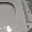 KOHLER K-4774-0 Brevia Elongated White Toilet Seat with Quick-Release Hinges And Quick-Attach Hardware For Easy Clean, White