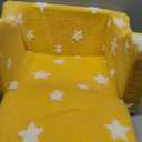 Toddler Couch, Kids Couch for Toddler Fold Out, 2-in-1 Convertible Kid Sofa to Lounger Bed for Girls and Boys, Ideal for Reading Sleeping Gaming Decor (Yellow)