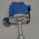 JDMON Compatible with HEI Complete Ignition Distributor 65k Coil 7500RPM BBF Ford Big Block 351C 351M 400M 429 460 Blue Cap 1046013 PE332U JM6506BL
