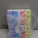 Weekly Pill Organizer,3-Times-A-Day 7 Day Pill Box Large Compartments Moisture-Proof Pill Case Medication Reminder Portable Travel Container for Vitamins Fish Oil Compartments Supplements