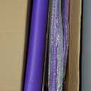 Gymnastic Bars for Kids with Adjustable Height, Folding Gymnastic Training Kip Bar, Junior Expandable Horizontal Monkey Bar for Home (Purple with Mat)