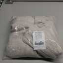 NICETOWN Linen Cream Curtains for Living Room 96 inches Long, Rod Pocket & Back Tab Semi Sheer Window Treatments Privacy Added with Light Filtering Drapes for Bedoom, W55 x L96, 2 Panels