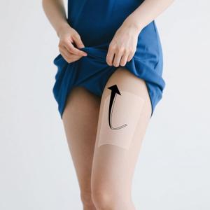 HUAFA 10 PCS Instant Thigh Lift Tape for Women Invisible Body Tape for Loose Skin Tightening & Cellulite Smoothing Sweatproof, Waterproof Adhesive Strips