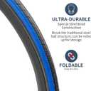 YUNSCM 2-PCS 700C Bike Tires 700x28C/28-622 28x1 5/8x1 1/8 Compatible with Road Bike Tires 700x25C 700x26C 700x27C 700 x 28C 700x30C Bicycle Tires (Y-786)