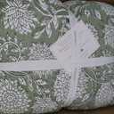 Levtex Home Adare Sage Reversible Full/Queen Quilt Set (88x92in) with 2 Pillow Shams (26x20in) - Floral Bedding - Sage White - Cotton Full/Queen Size Quilt Bedding Set - Lightweight, Soft, Pre-Washed
