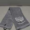 Mulligan | Funny Golf Towel for Men or Woman Golfer Gifts - Embroidered Tri-fold Golf Towel for Golf Bags, Golf Accessories, Novelty | It Takes Balls