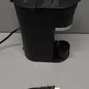 Small Single Serve Coffee Maker, Fast Brew One Cup Coffee Machine for K Cup and Grounds, 6 to 12 oz. Brew Sizes, Capsule Coffee Machine with Descaling Reminder and Viewing Tank, Black (9.45 Inches)