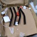 YOPTO 5 Pieces Dining Table Set with 42" Round Kitchen Desk, Wooden Living Room Furniture W/ 4 Upholstered Chairs, for Restaurant, Home Bistro, Espresso