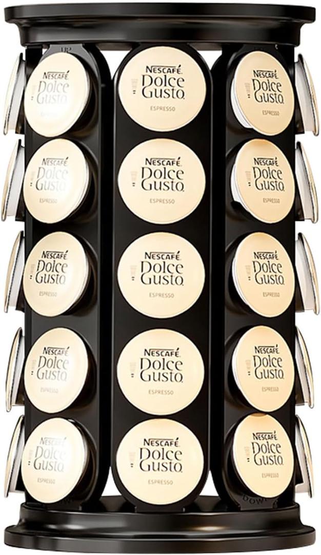 Coffee Pod Storage Carousel Holder Organizer for 40 Keurig K-Cup Pods (Black)