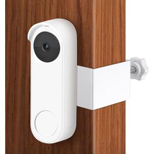 Anti-Theft Mount for Google Nest Doorbell (Battery), No Drill Adjustable Holder for Google Nest Camera Easy Installation Doorbell Camera Mount Kit for Houses/Apartments/Rentals/Dorms