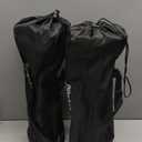 Roptat 2 Pack Camping Stool,Portable Folding Compact Lightweight Stool Seat for Camping Fishing Hiking Gardening Outdoor Walking Backpacking Travelling and Beach with Carry Bag (Black)