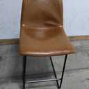 Flash Furniture Light Brown 24.0-in H Counter height Metal Bar Stool 