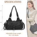 Angel Kiss Hobo Bags for Women Vegan Leather Shoulder Purses and Handbags Ladies Roomy Tote Bags Purse with Crossbody Strap