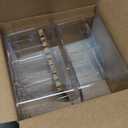 STORi Bliss 5-Compartment Plastic Cosmetics Storage Organizer, Set of 2 | Clear | Rectangular Divided Makeup Bin & Vanity Caddy with Pass-Through Handles | Round Corner Design | Made in USA