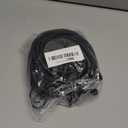 6 Piece Strong Bungee Cords with Hooks 36 Inch - Heavy Duty Outdoor Black Bungy Straps with Metal Hooks - 3ftt Bungie Chords Set UV & Weather Resistant