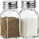 Salt and Pepper Shakers Set Clear Glass, Kitchen Gadgets Cooking Table