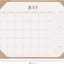 Jotsome Desk Calendar 2026 - 2027 with Desktop Mat, Large Desk Pad Calendar From Now to June 2027 22x17 inch, Desk Blotter Calendar for Home Office and School, Easy Planning, Gift for the Holidays, Apricot