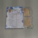 125 Pcs Bear Baby Shower Games for Girl or Boy Set 5 Games Bear Cards with 20 Pencils for 25 Guests Includes Predict Who Baby Price is Right Description Word Scramble Game Supplies(Blue)