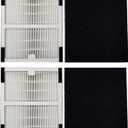 Idylis Air Purifier Filter A - 2 Pack HEPA & Carbon Filter Set for Idylis IAP-10-100, IAP-10-150, AC-2119, Model IAF-H-100A