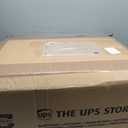 PINPLUS Folding Storage Ottoman Bench with Lid Tray, 30 inches Ottoman Coffee Table Grey Cube Chair Foot Rest Stool Storage Chest for Living Room Bedroom, Holds up to 550 lb