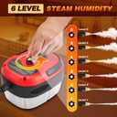 Sakerplus 2500W Handheld Steam Cleaner, 10S Rapid Heating Steamer with 6 Adjustable Levels, 36oz Large Capacity Water Tank, Portable High-Power Steam Cleaner for Home, Kitchen, Bathroom, Floor, Car