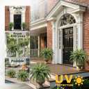 Fake Ferns, 35IN Large Fake Bush Plants, 2 Artificial Boston Ferns with 39 Fronds for Outdoor Hanging Planter Garden Porch Entrance Home Decor