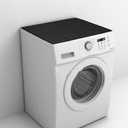 Silicone Washer and Dryer Top Non- Pad for Laundry Room Organization Grey Cover for Washing Machine and Dryer Use (60.00X50.00X1.00CM, Black)