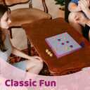 YOBRO Colorful Checkers Board Game, Portable Travel Checkers Set with Folding Board, Classic 2-Player Strategy Game for Family Fun, Family Game Night