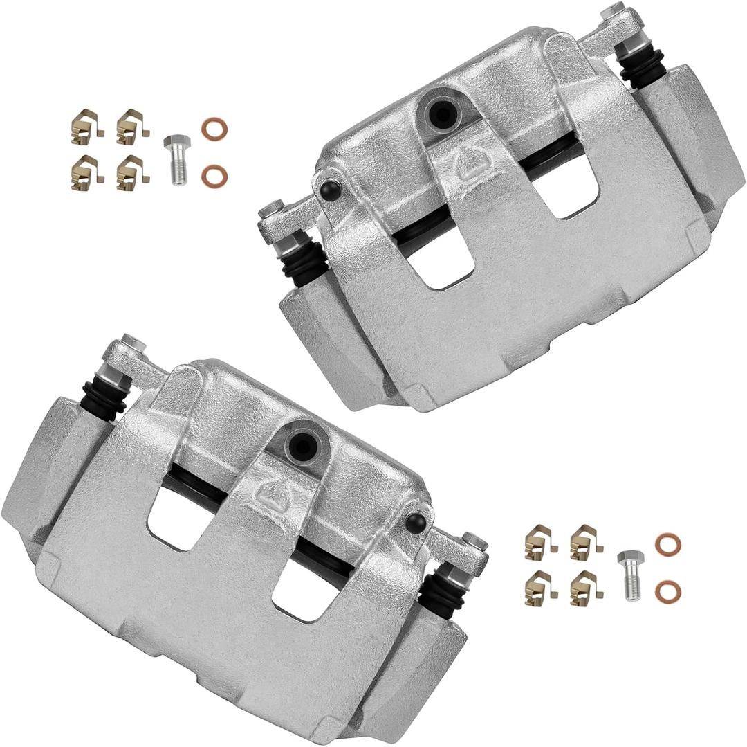 cciyu 18B5054 18B5055 Front Left & Right Brake Calipers With Bracket For Chrysler For Aspen,For Dodge For Dakota/For Durango/For Ram 1500,For Ram For 1500/For Dakota