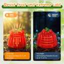 6 Pack Wall of Water Plant Covers for Tomato,Heavy Duty 7mil Durable Tomato Water Walls, Easy Fill Red Plant Covers Freeze Protection for Heat-Loving Vegetables Like Cucumbers and Peppers