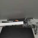 Asgolion Narrow Console Table, 15.7" Small Entryway Table, 2Tier Sofa Table with Storage, Skinny Console Tables for Entryway, Hallway, Bedroom, Living Room, Foyer, Black