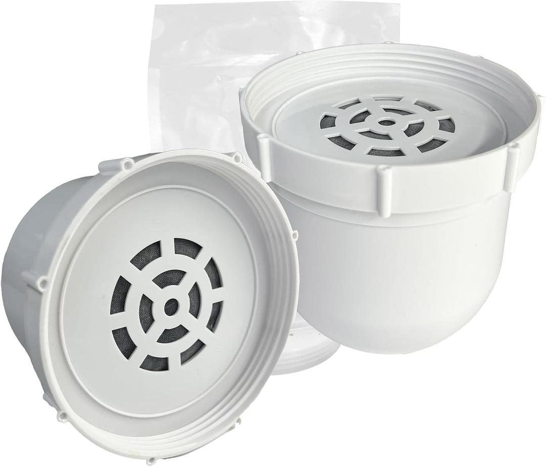 2-pack Water filtered Replacement Filter Compatible with Clearly filtered Water Pitcher 100-gallon service life 2 coconut shell activated carbon filters + 1 pre-rinse bag