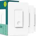 TREATLIFE Smart Switch 4 Pack, 2.4Ghz WiFi Light Switch Single-Pole, Neutral Wire Required, Works with Alexa, Google Home and SmartThings, Smart Home Remote Control, FCC Listed